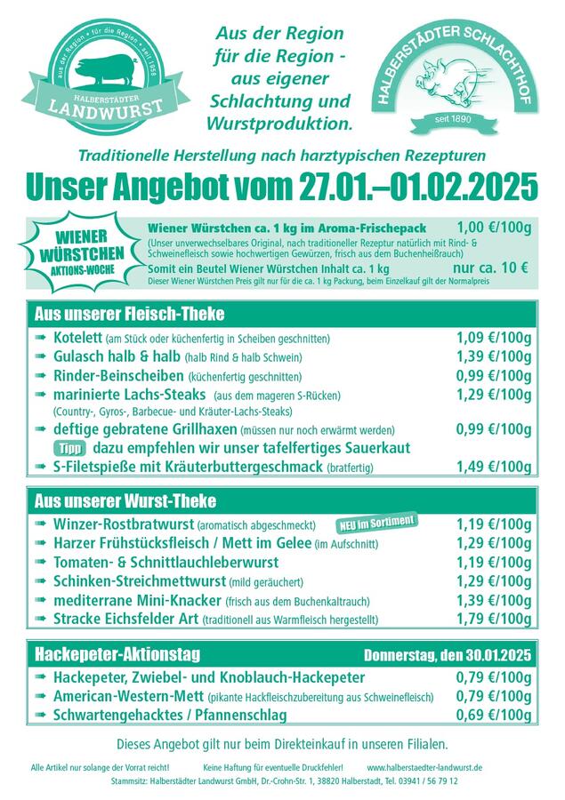 Unser Wochenangebot